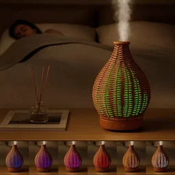 Woven Vase Air Humidifier Essential Oil Diffuser