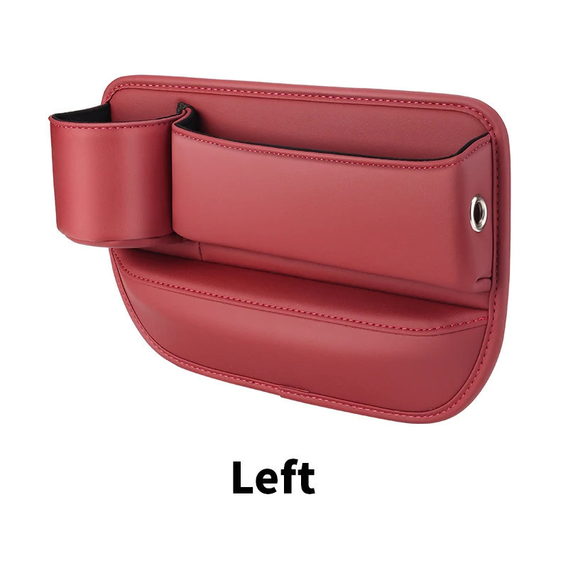 Exclusive Logo Leather Car Seat Storage Box With Water Cup Holder – 50% Off Hot Sale!