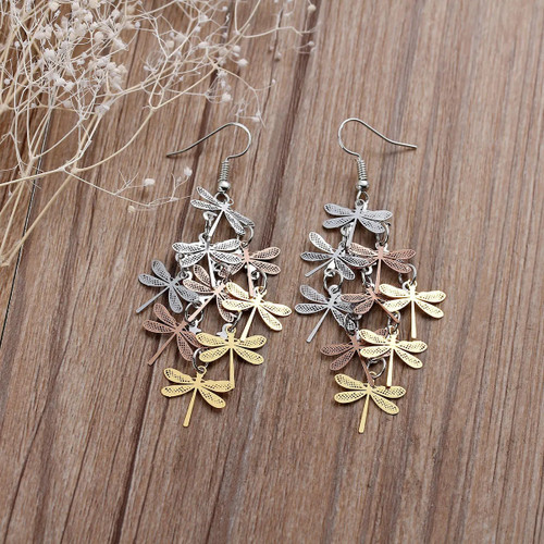 Dragonfly Stamping Earrings For Women
