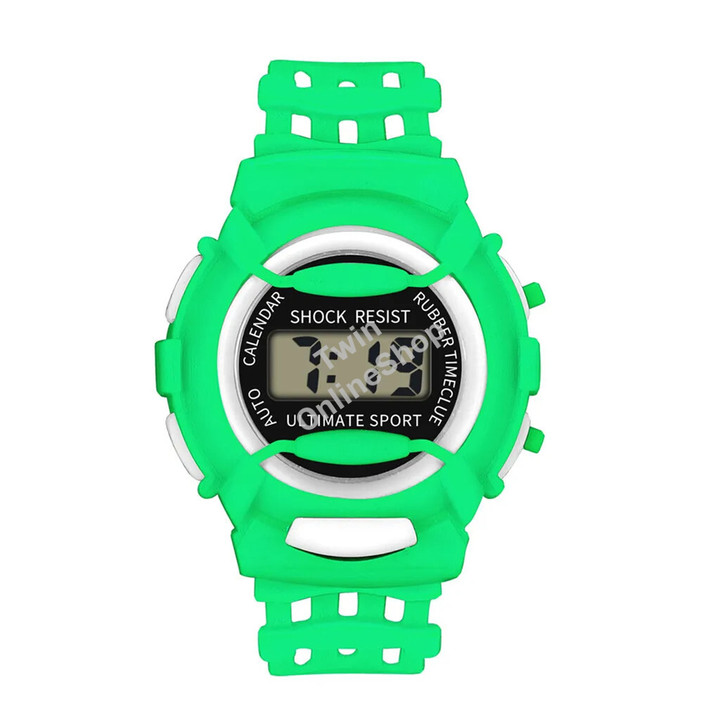 Children Waterproof Electronic Watches Led Digital Sport Watches Round Dial Silicone Strap Wristwatches Boys Girls Gift Relogio