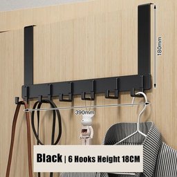 Over-the-Door Hook Rack – 6-Hook Space-Saving Organizer for Coats, Hats, Bags & Towels