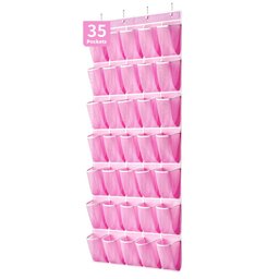 35-Pocket Over-the-Door Shoe Organizer – Space-Saving Hanging Shoe Rack