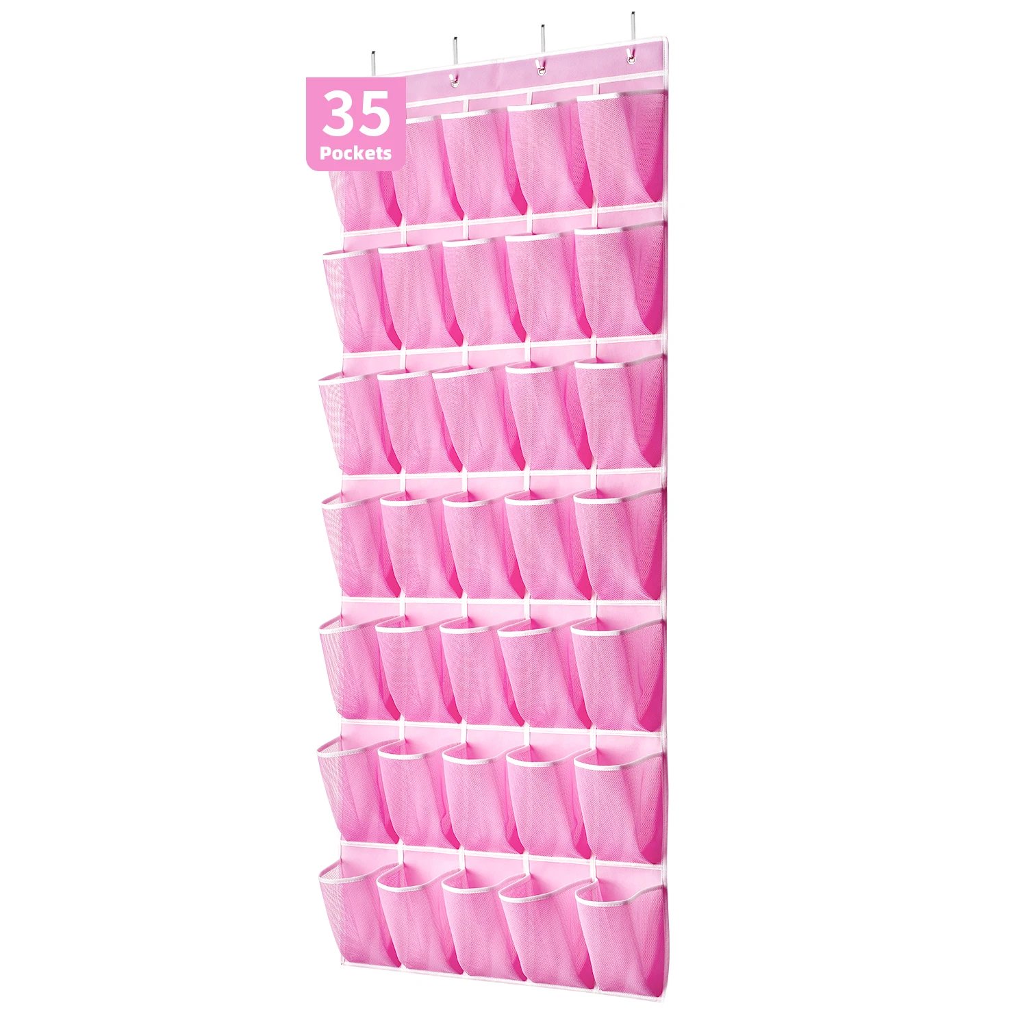 35-Pocket Over-the-Door Shoe Organizer – Space-Saving Hanging Shoe Rack
