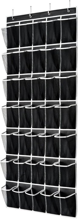 35-Pocket Over-the-Door Shoe Organizer – Space-Saving Hanging Shoe Rack