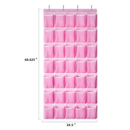 35-Pocket Over-the-Door Shoe Organizer – Space-Saving Hanging Shoe Rack