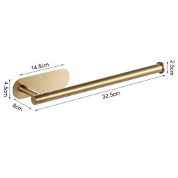 Adhesive Paper Towel Holder – Stainless Steel Wall-Mount & Under-Cabinet Roll Holder
