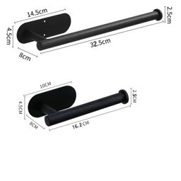 Adhesive Paper Towel Holder – Stainless Steel Wall-Mount & Under-Cabinet Roll Holder