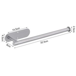 Adhesive Paper Towel Holder – Stainless Steel Wall-Mount & Under-Cabinet Roll Holder