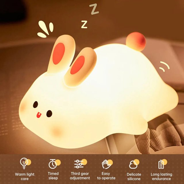 Silicone Bunny Night Light