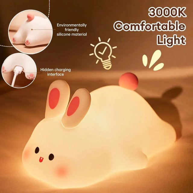 Silicone Bunny Night Light