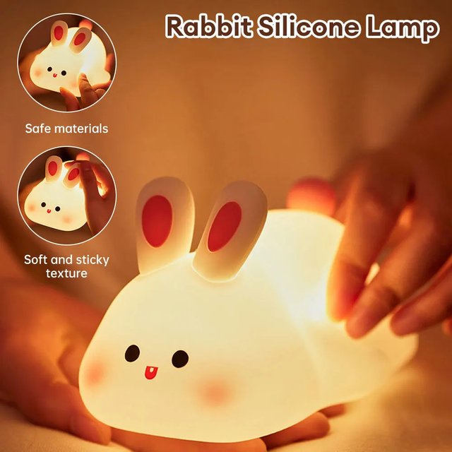 Silicone Bunny Night Light