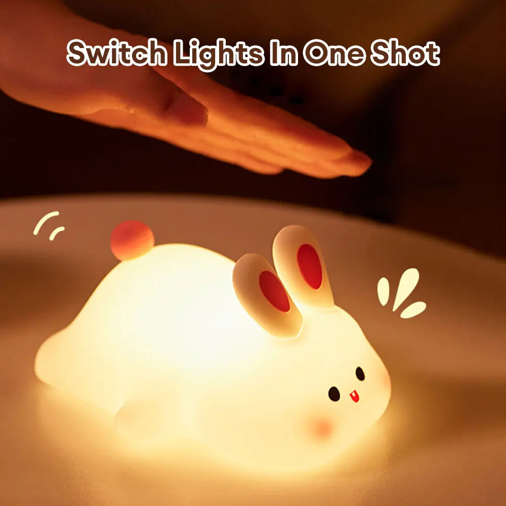 Silicone Bunny Night Light
