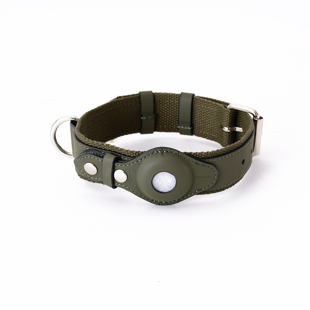 FUREVER PET Luxury Leather Airtag Dog Collar