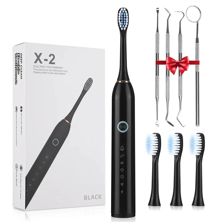 Electric Toothbrush Sonic Vibration Teeth Brush Waterproof Dental Tooth Cleaner Whitening Tools Stains Tartar Remover Oral Care