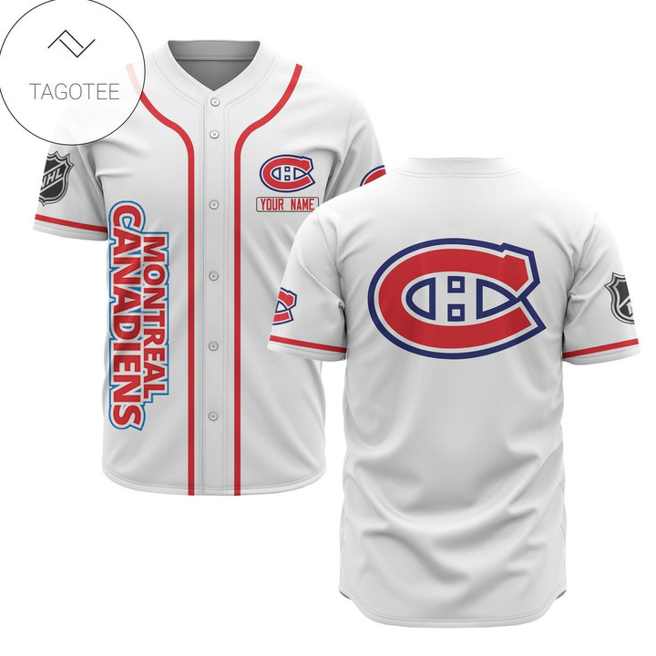 Montreal Canadiens NHL Baseball Jersey