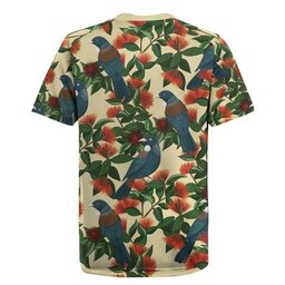 New Zealand Christmas Rugby Jersey Romantic Tui Birds on Pohutukawa - Ivory