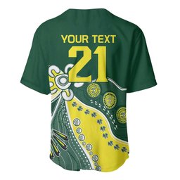 Custom Cricket Aussie Pride Baseball Jersey Indigenous Inspired