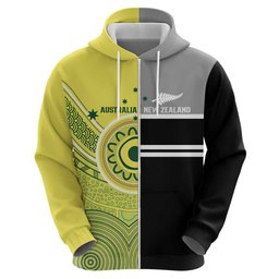 Custom Cricket AUNZ Spirit Zip Hoodie Aussie New Zealand Retro Edition
