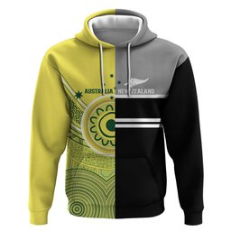 Custom Cricket AUNZ Spirit Zip Hoodie Aussie New Zealand Retro Edition