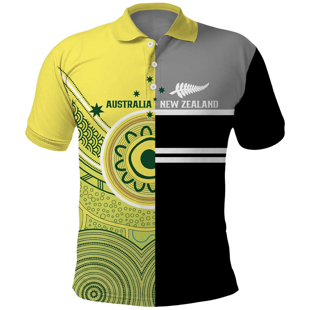 Custom Cricket AUNZ Spirit Polo Shirt Aussie New Zealand Retro Edition