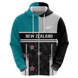 Custom NZ Cricket Pride Hoodie Silver Fern Fan Supporter Apparel