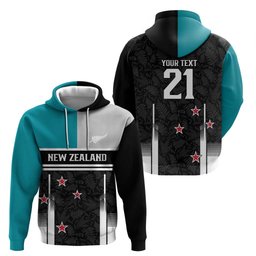 Custom NZ Cricket Pride Hoodie Silver Fern Fan Supporter Apparel