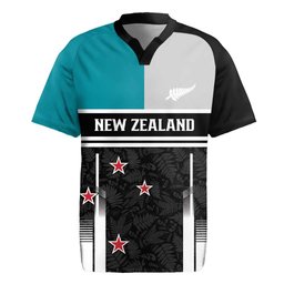 Custom NZ Cricket Pride Rugby Jersey Silver Fern Fan Supporter Apparel