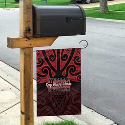 Keep Maori Wards New Zealand Garden Flag Stronger Together Aotearoa Taniko