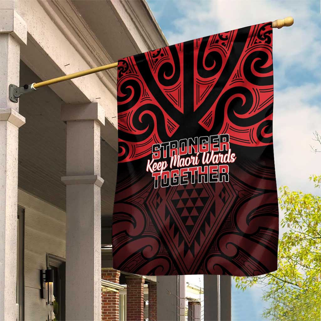 Keep Maori Wards New Zealand Garden Flag Stronger Together Aotearoa Taniko