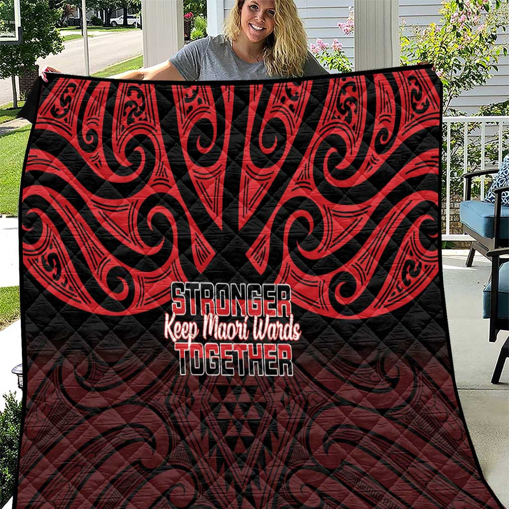 Keep Maori Wards New Zealand Quilt Stronger Together Aotearoa Taniko