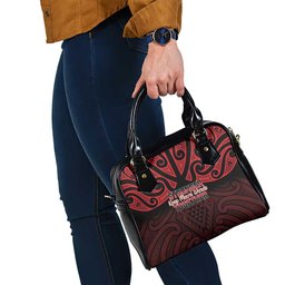 Keep Maori Wards New Zealand Shoulder Handbag Stronger Together Aotearoa Taniko
