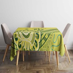 Custom Cricket Aussie Pride Tablecloth Aboriginal Dot Art Cricket