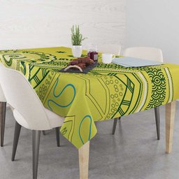 Custom Cricket Aussie Pride Tablecloth Aboriginal Dot Art Cricket