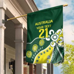 Custom Cricket Aussie Pride Garden Flag Indigenous Inspired