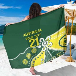 Custom Cricket Aussie Pride Sarong Indigenous Inspired