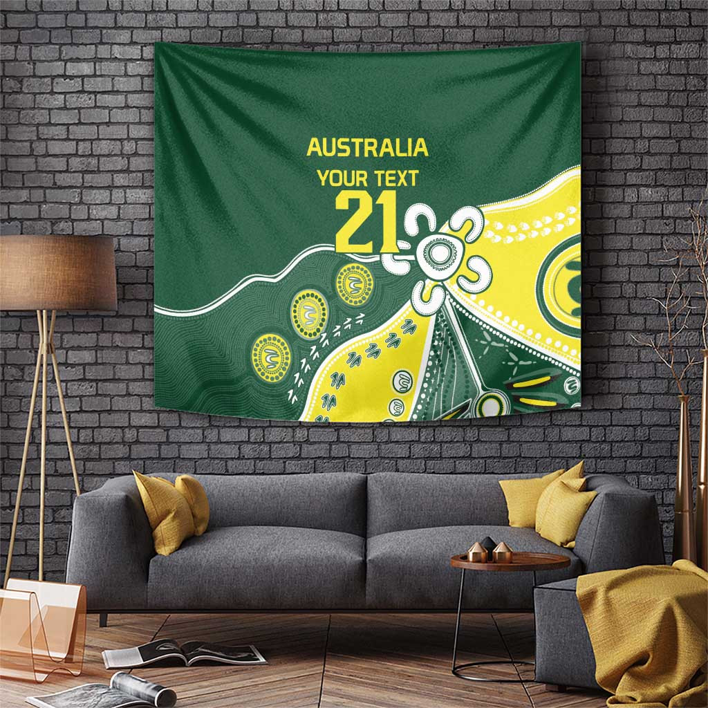 Custom Cricket Aussie Pride Tapestry Indigenous Inspired