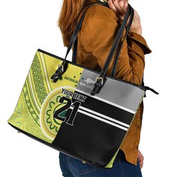 Custom Cricket AUNZ Spirit Leather Tote Bag Aussie New Zealand Retro Edition