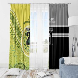 Custom Cricket AUNZ Spirit Window Curtain Aussie New Zealand Retro Edition