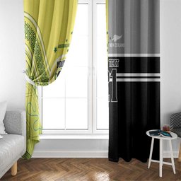 Custom Cricket AUNZ Spirit Window Curtain Aussie New Zealand Retro Edition
