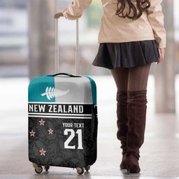 Custom NZ Cricket Pride Luggage Cover Silver Fern Fan Supporter Apparel