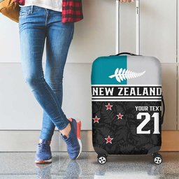 Custom NZ Cricket Pride Luggage Cover Silver Fern Fan Supporter Apparel