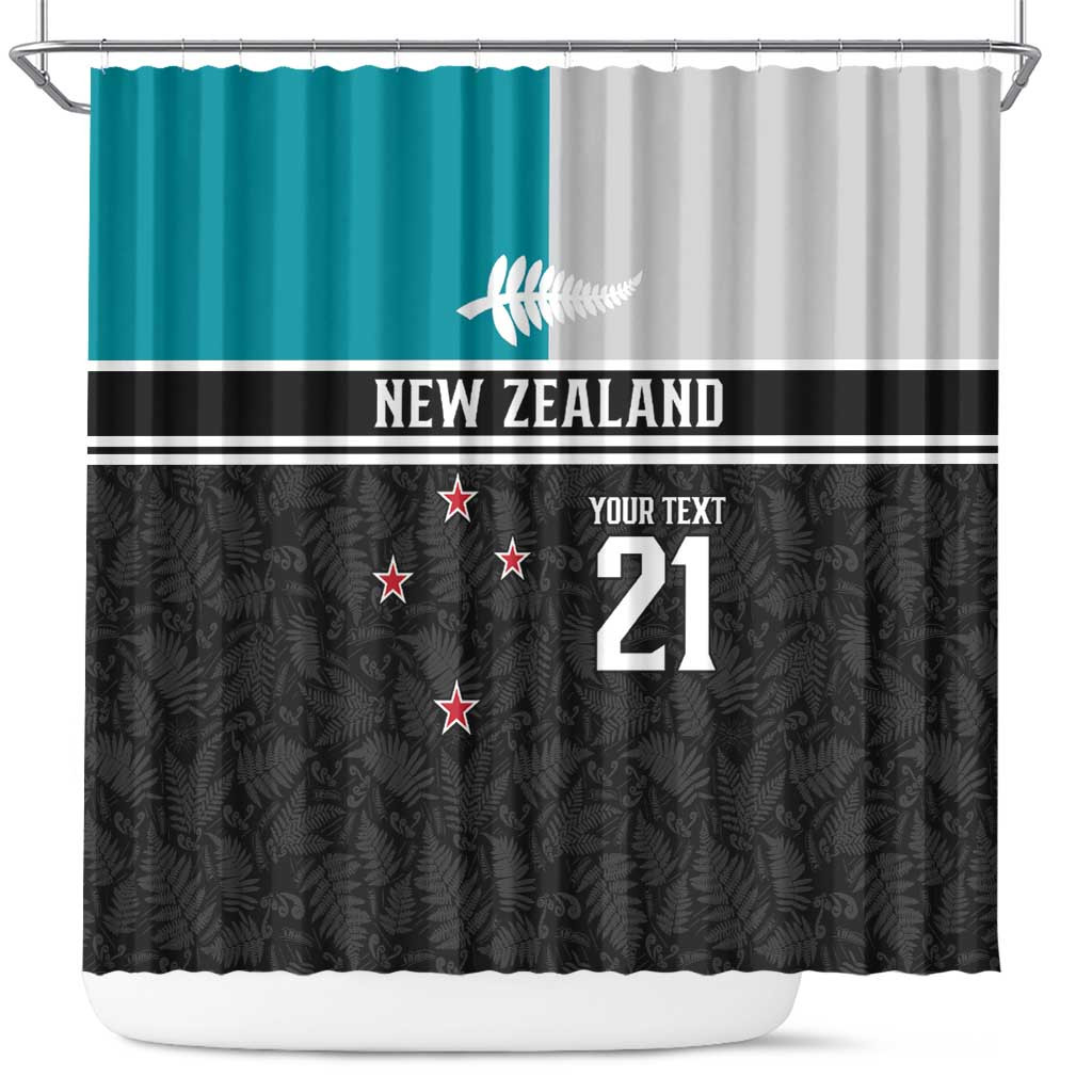 Custom NZ Cricket Pride Shower Curtain Silver Fern Fan Supporter Apparel