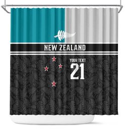 Custom NZ Cricket Pride Shower Curtain Silver Fern Fan Supporter Apparel