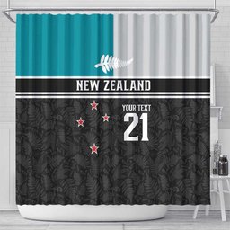 Custom NZ Cricket Pride Shower Curtain Silver Fern Fan Supporter Apparel