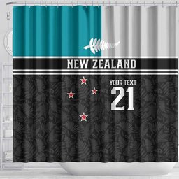 Custom NZ Cricket Pride Shower Curtain Silver Fern Fan Supporter Apparel
