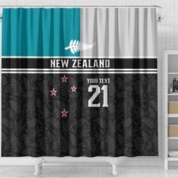 Custom NZ Cricket Pride Shower Curtain Silver Fern Fan Supporter Apparel