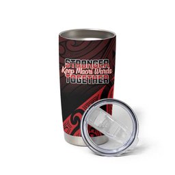 Personalised Keep Maori Wards New Zealand Tumbler Cup Stronger Together Aotearoa Taniko