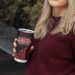 Personalised Keep Maori Wards New Zealand Tumbler Cup Stronger Together Aotearoa Taniko