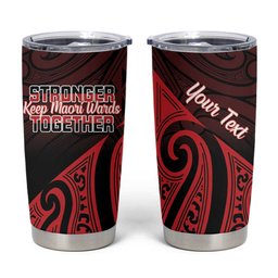Personalised Keep Maori Wards New Zealand Tumbler Cup Stronger Together Aotearoa Taniko