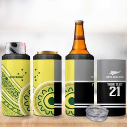 Custom Cricket AUNZ Spirit 4 in 1 Can Cooler Tumbler Aussie New Zealand Retro Edition
